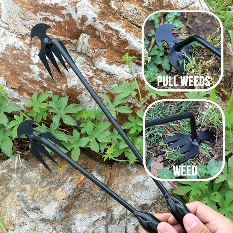 Grass Seed Spreader - Садовый инструмент 2-в-1: ручной грабельный культиватор