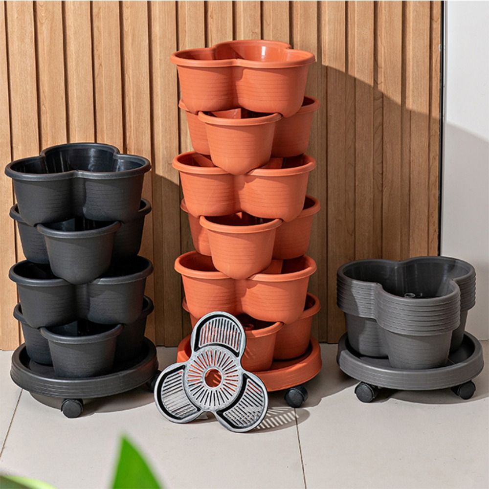 Vertical Wall Planter - Новая вертикальная башня, штабелируемая цветочная горшок,