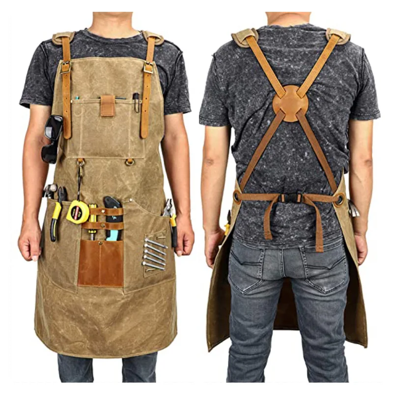 Gardening Tools Logo - Холщовый фартук, водонепроницаемый фартук для инструментов