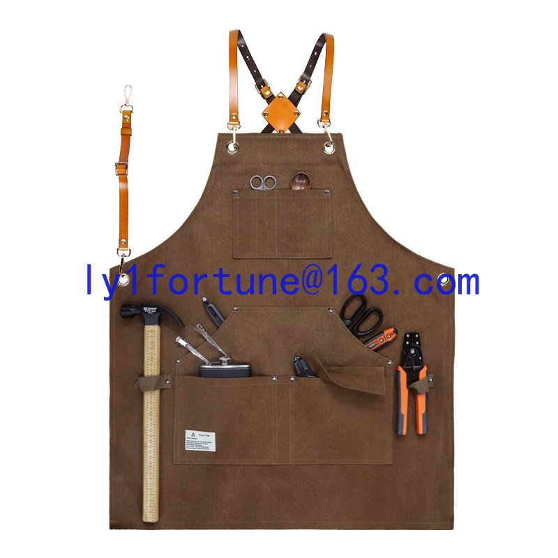 Gardening Tools Logo - Толстый холст, водонепроницаемый фартук, индивидуальный логотип,