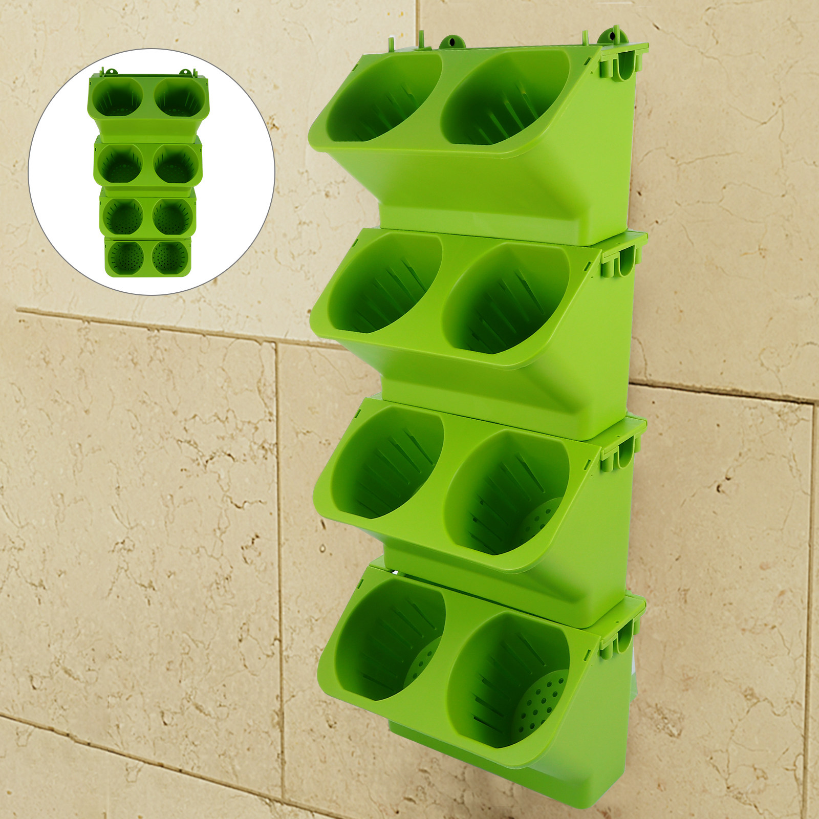 4 шт. вертикальных зеленых нас – обзор и цена Vertical Wall Planter