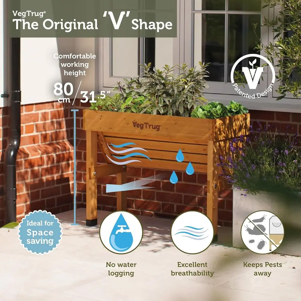Настенная садовая грядка Natur – обзор и цена Vertical Wall Planter
